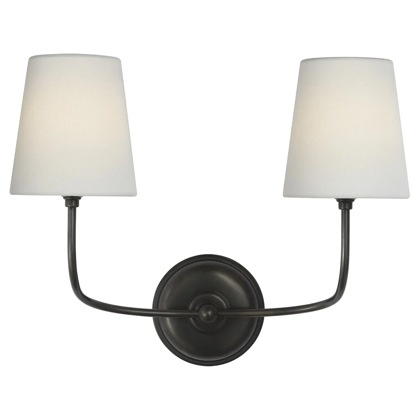 Vendome Double Armed Sconce - Bronze, Brass