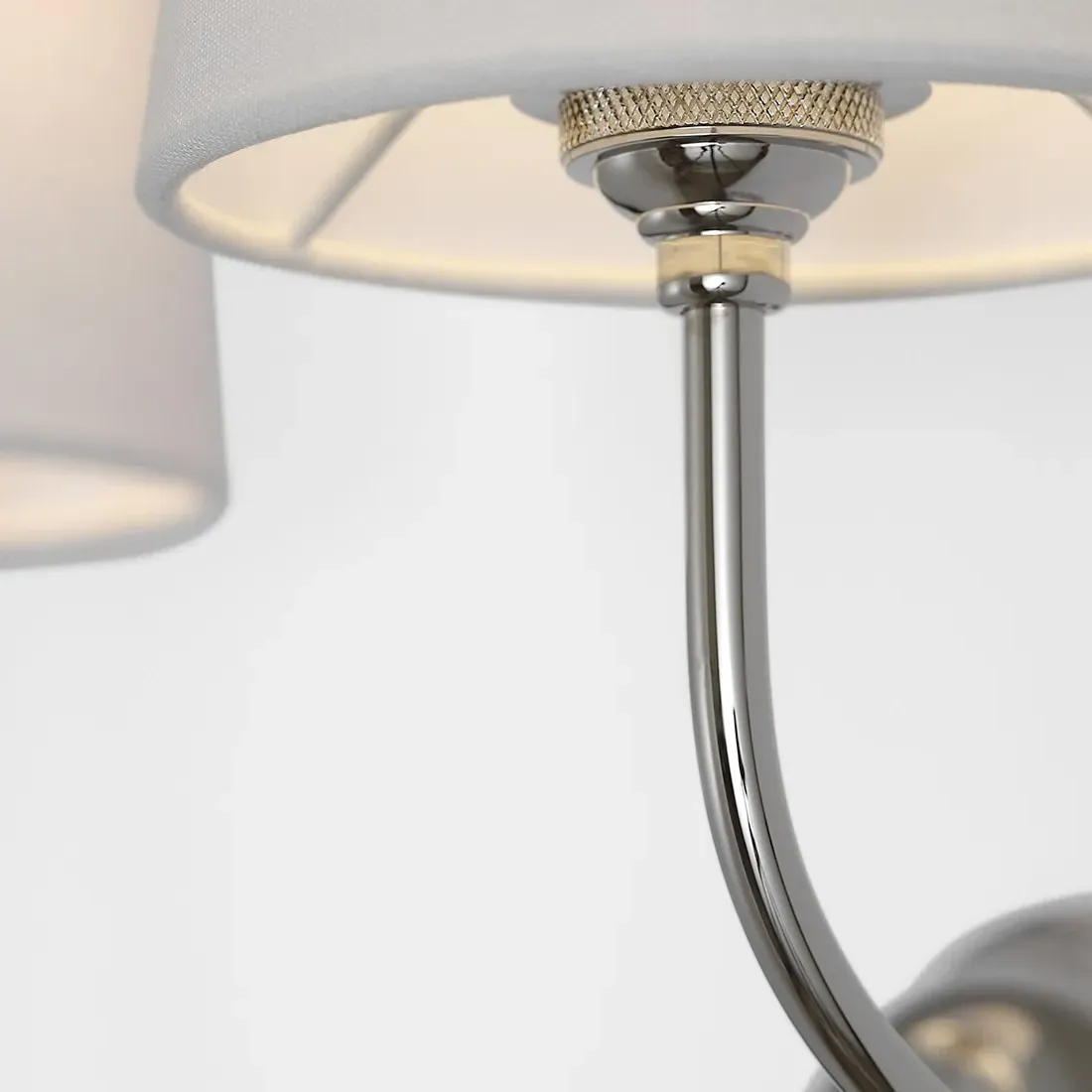 Vendome Double Armed Sconce - Polished Nickel, Brass