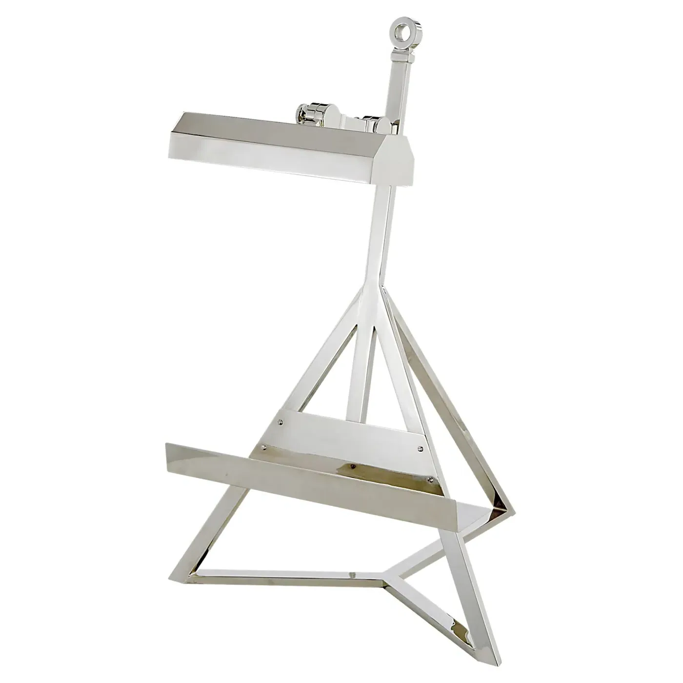Visual Comfort Estelle Triangle Display Lamp - Polished Nickel