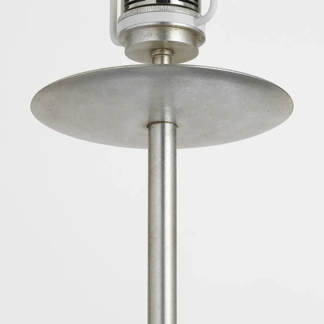 Walker Cordless Floor Lamp - Burnished Silver Leaf, Steel