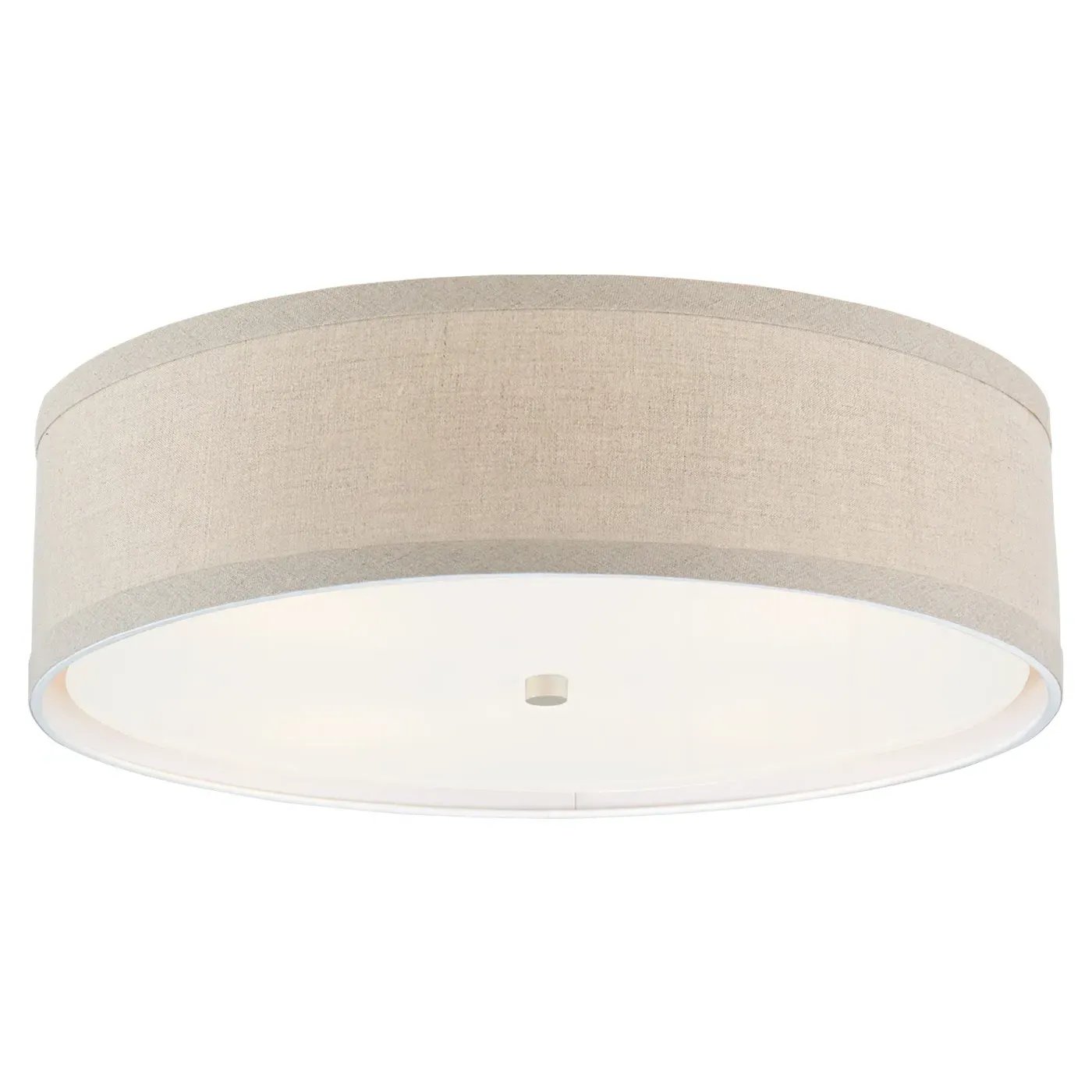 Walker Large Flush Mount - Light Cream, Metal