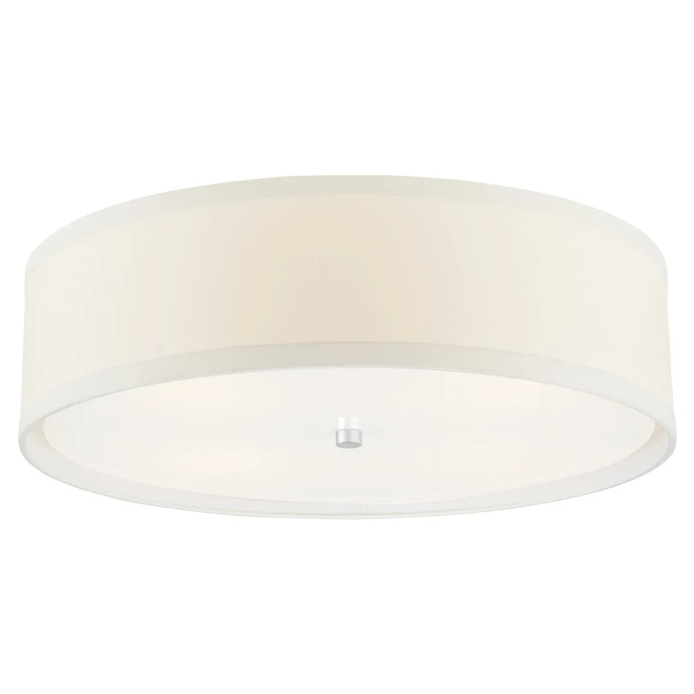 Walker Large Flush Mount - Silver Leaf, Metal