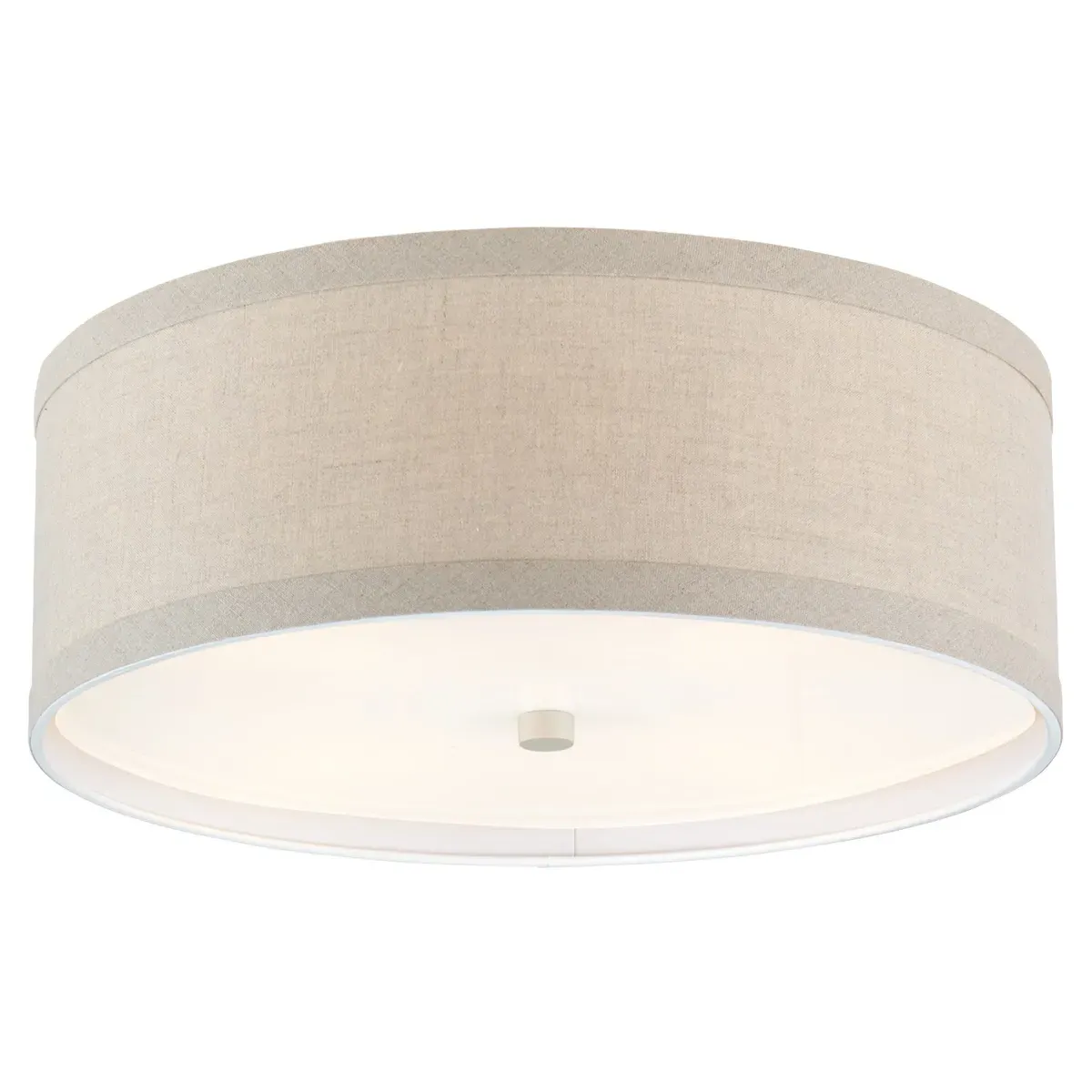 Walker Medium Flush Mount - Light Cream, Metal