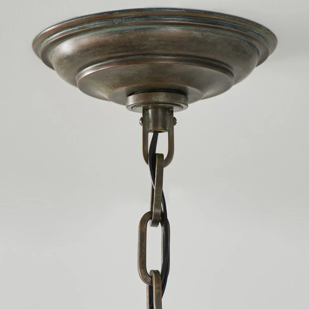 Wesley Single Pendant - Bronze, Steel