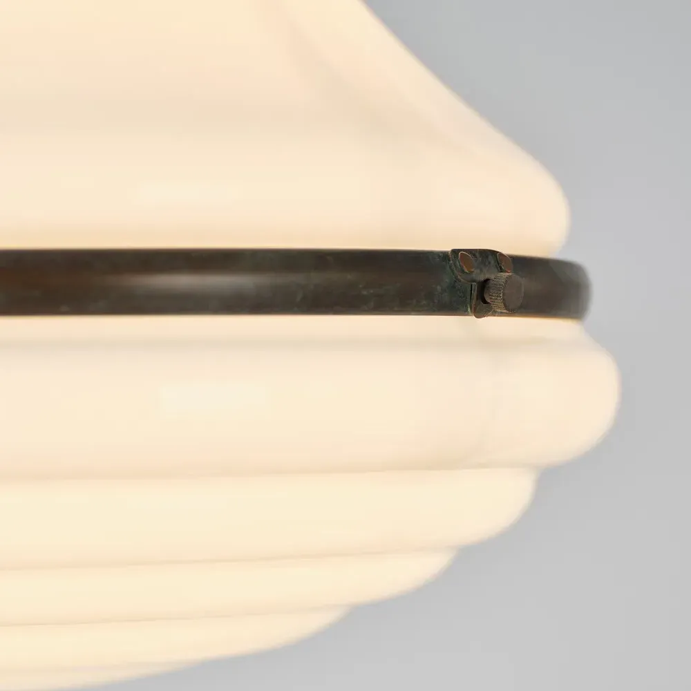 Wesley Single Pendant - Bronze, Steel