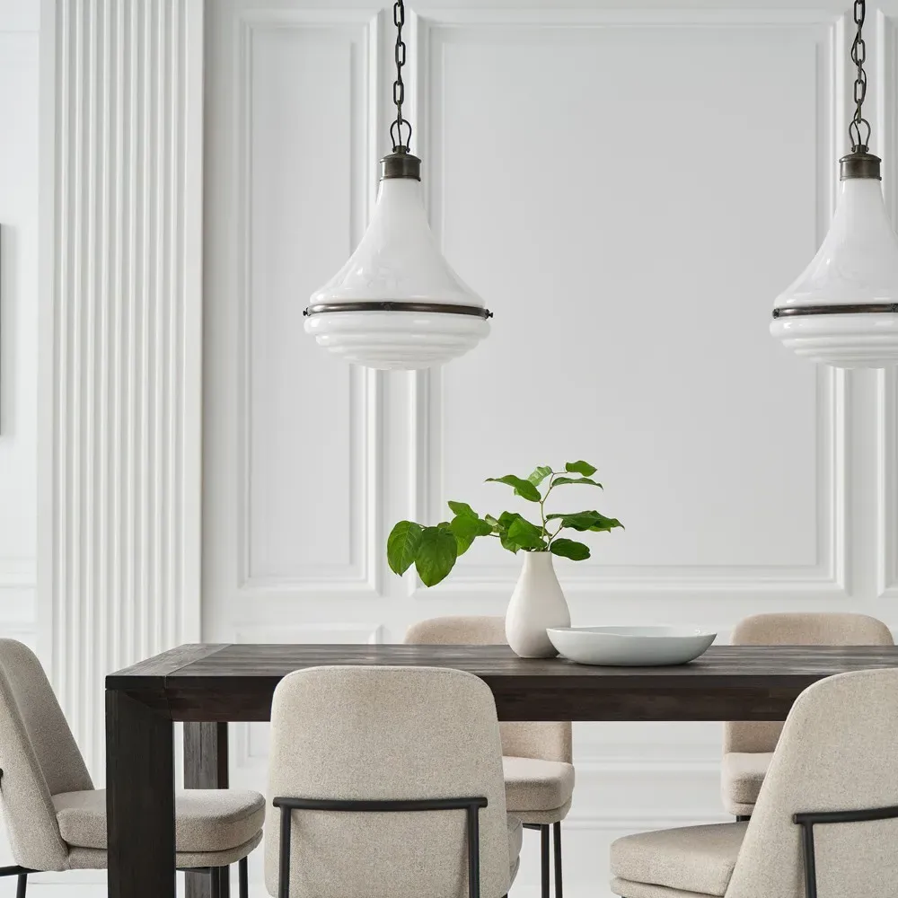 Wesley Single Pendant - Bronze, Steel