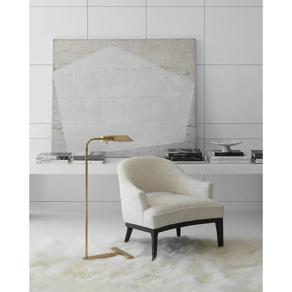 William Pharmacy Task Floor Lamp - Antique Brass, Metal