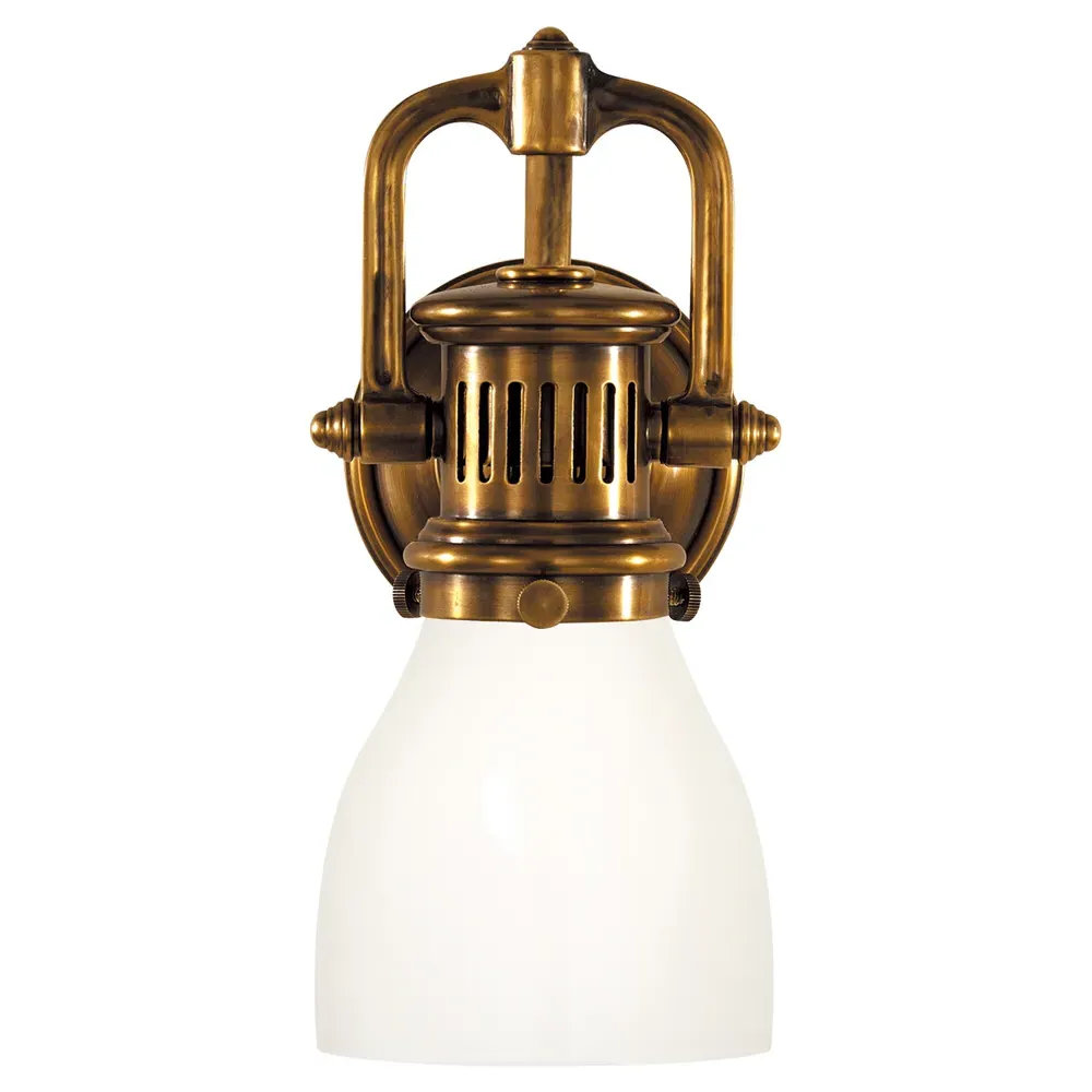 Yoke Suspended Sconce - Antique Brass, Metal