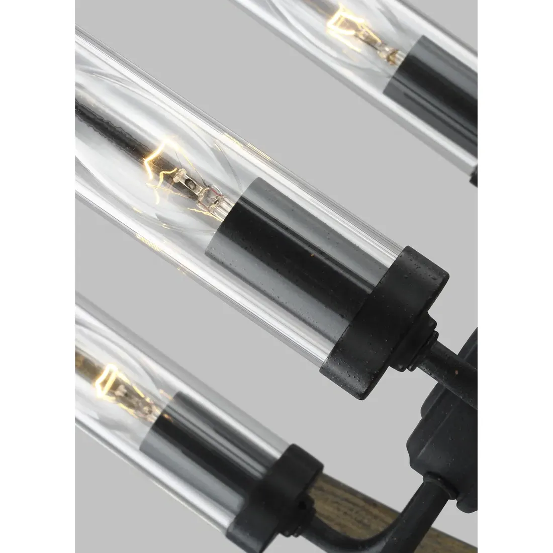 Allier Outdoor Chandelier - Brown, Steel