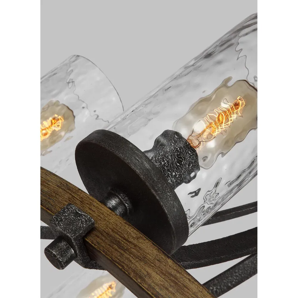 Angelo Medium Chandelier - Weathered Oak, Steel