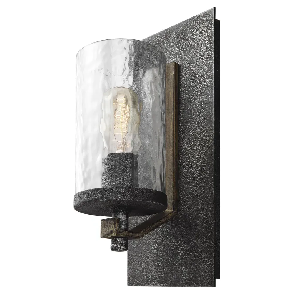 Angelo Sconce - Weathered Oak, Steel image