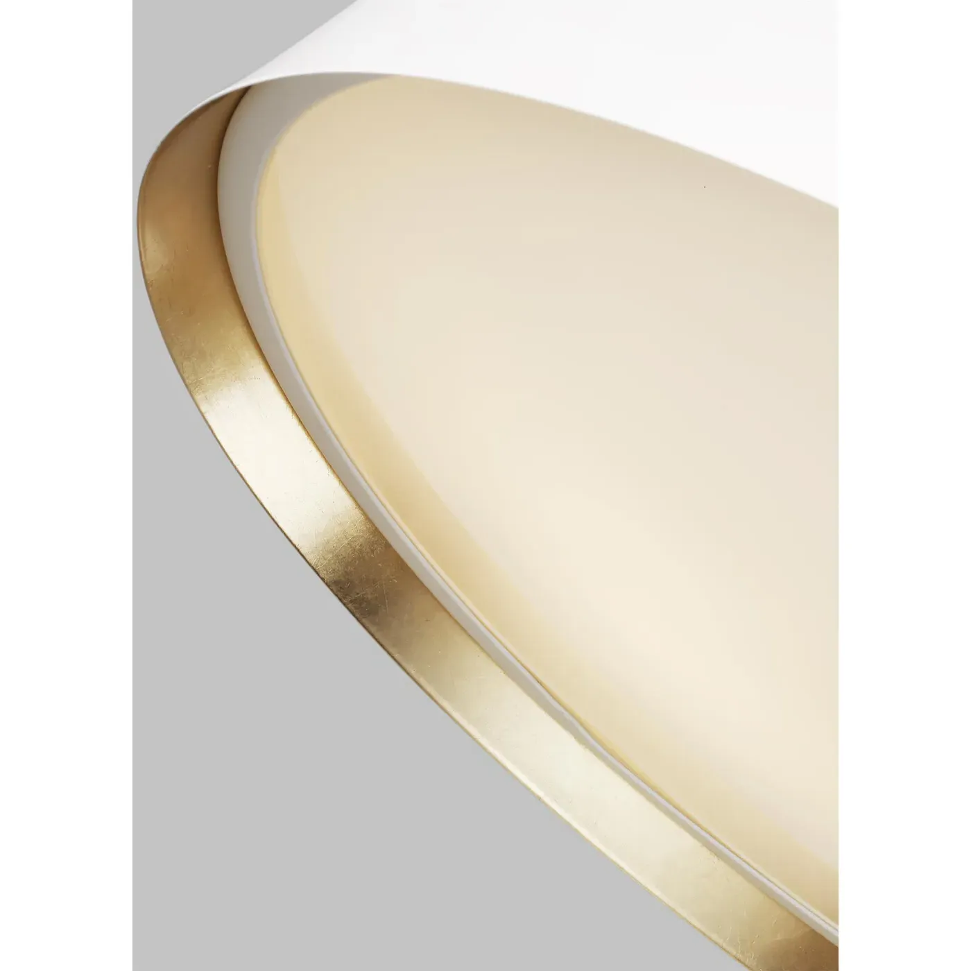 Asher Large Flush Mount - Matte White, Steel