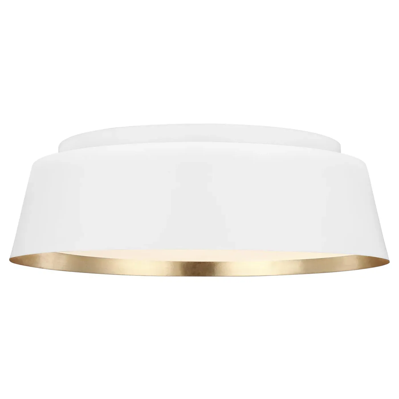 Asher Medium Flush Mount - Matte White, Steel image