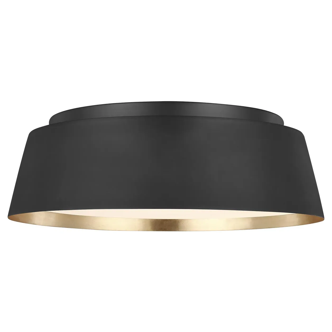 Asher Medium Flush Mount - Midnight Black, Steel image