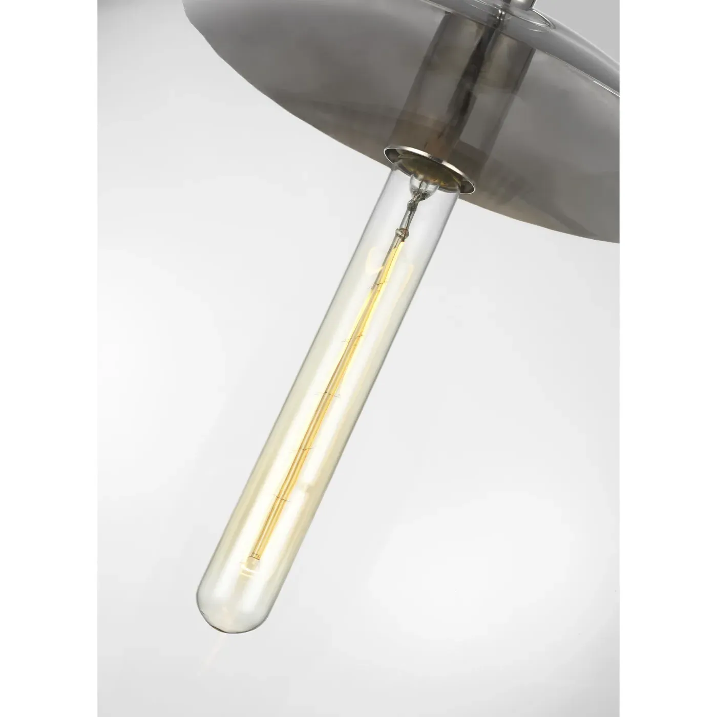 Atlantic Round Pendant Light - Polished Nickel, Glass