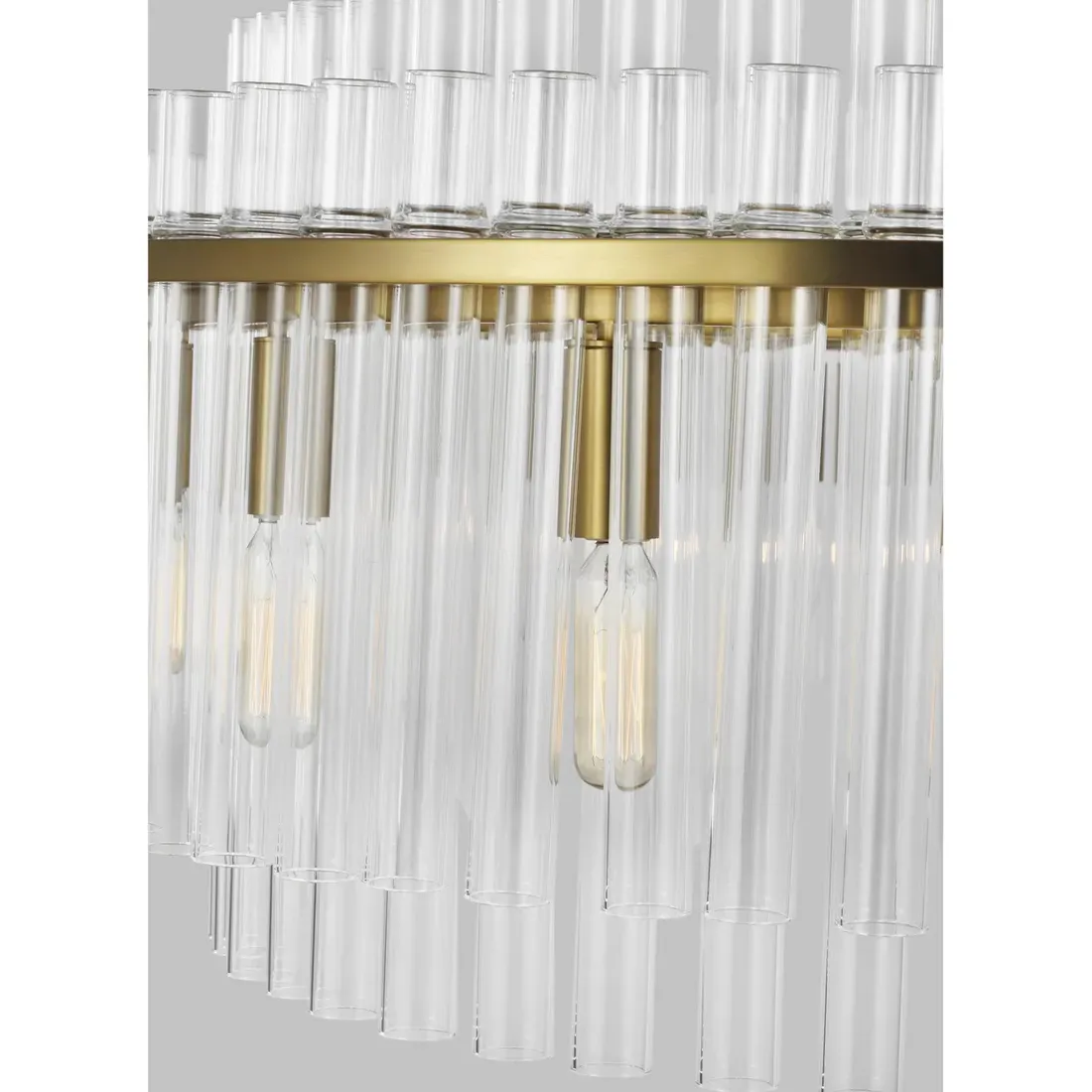 Beckett Large Chandelier - Burnished Brass, Steel