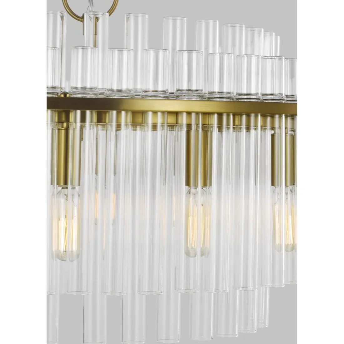 Beckett Medium Chandelier - Burnished Brass, Steel