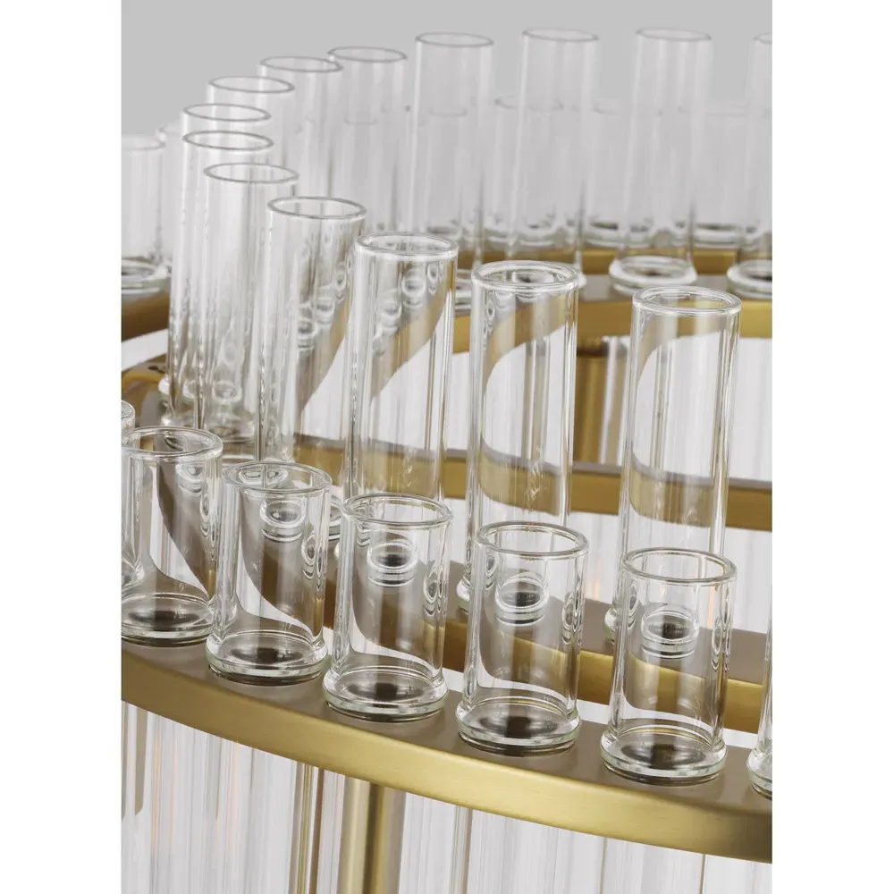 Beckett Medium Chandelier - Burnished Brass, Steel