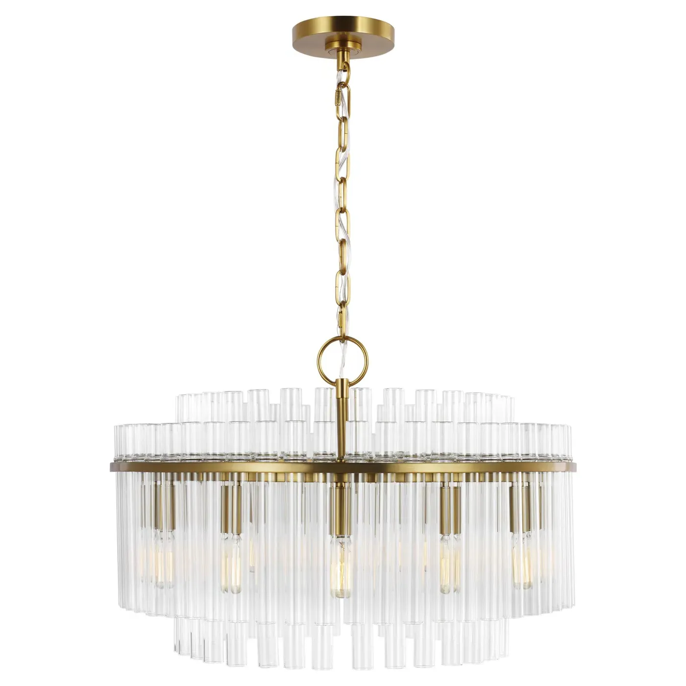 Beckett Medium Chandelier - Burnished Brass, Steel image