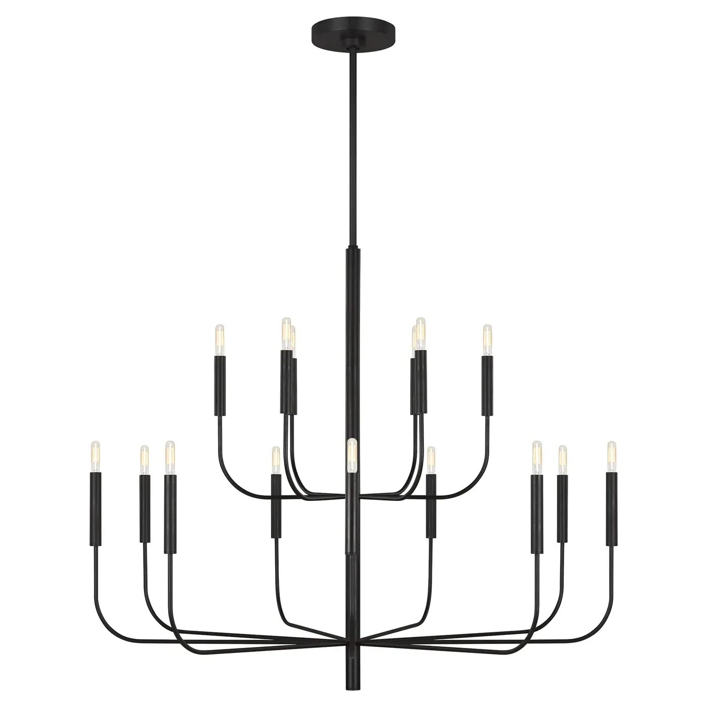Brianna 2 Tier Chandelier - Aged Iron