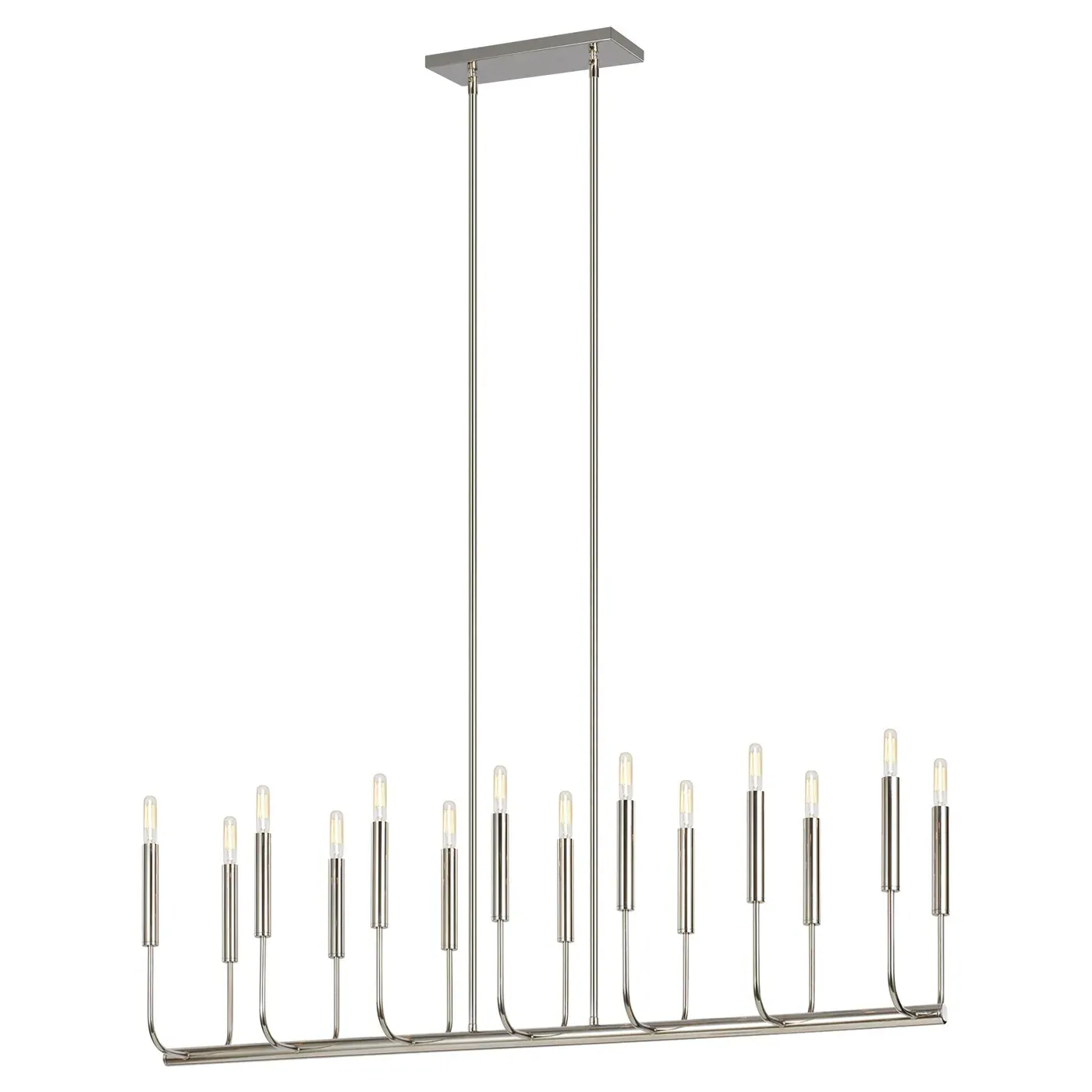 Brianna Linear Chandelier - Polished Nickel