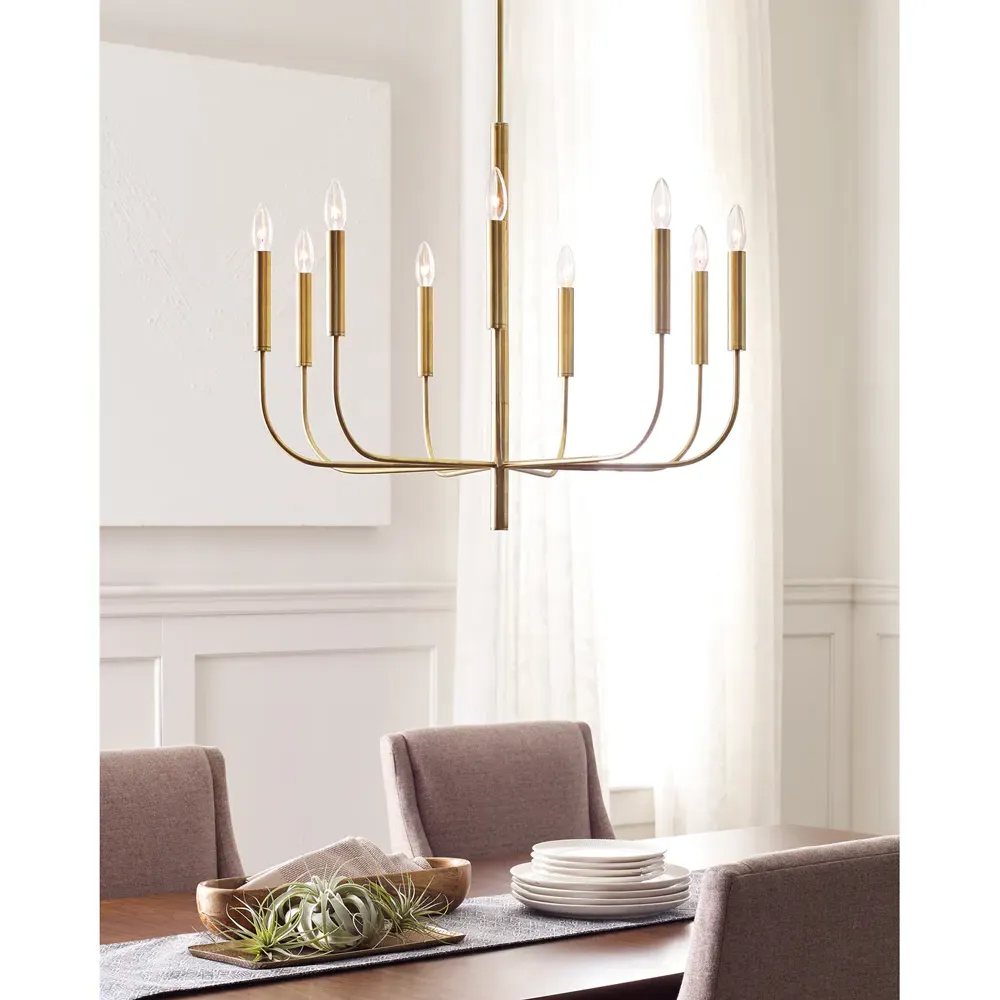 Brianna Medium Chandelier - Burnished Brass