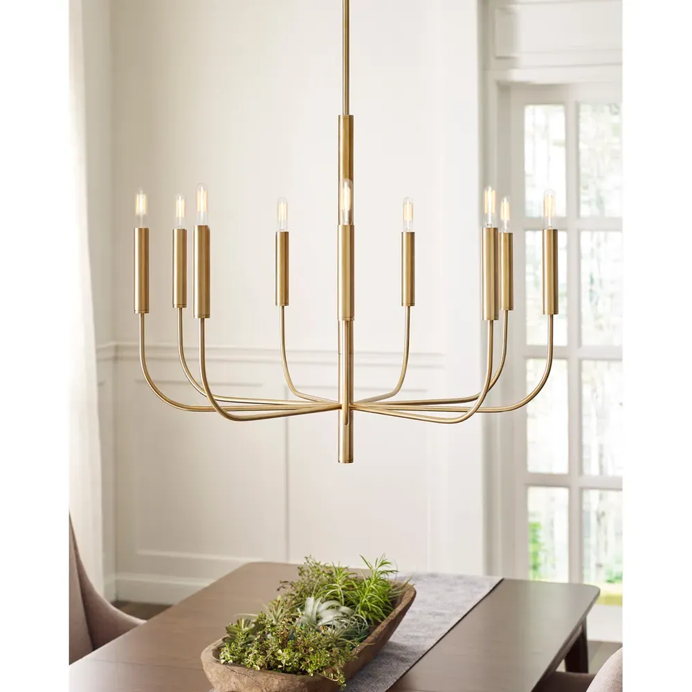 Brianna Medium Chandelier - Burnished Brass