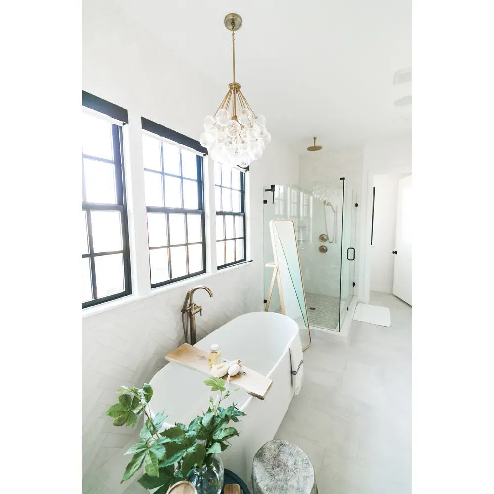 Bronzeville Multi-Light Pendant - Satin Brass, Steel