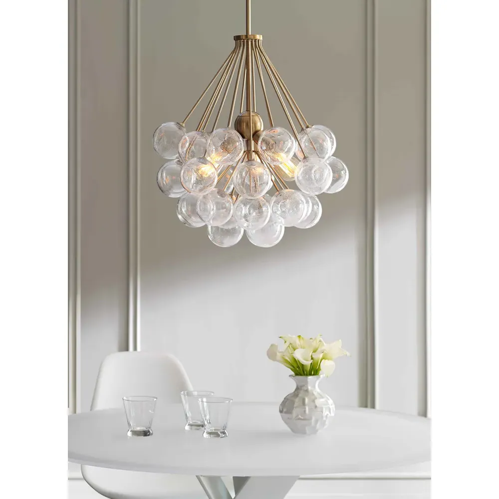 Bronzeville Multi-Light Pendant - Satin Brass, Steel