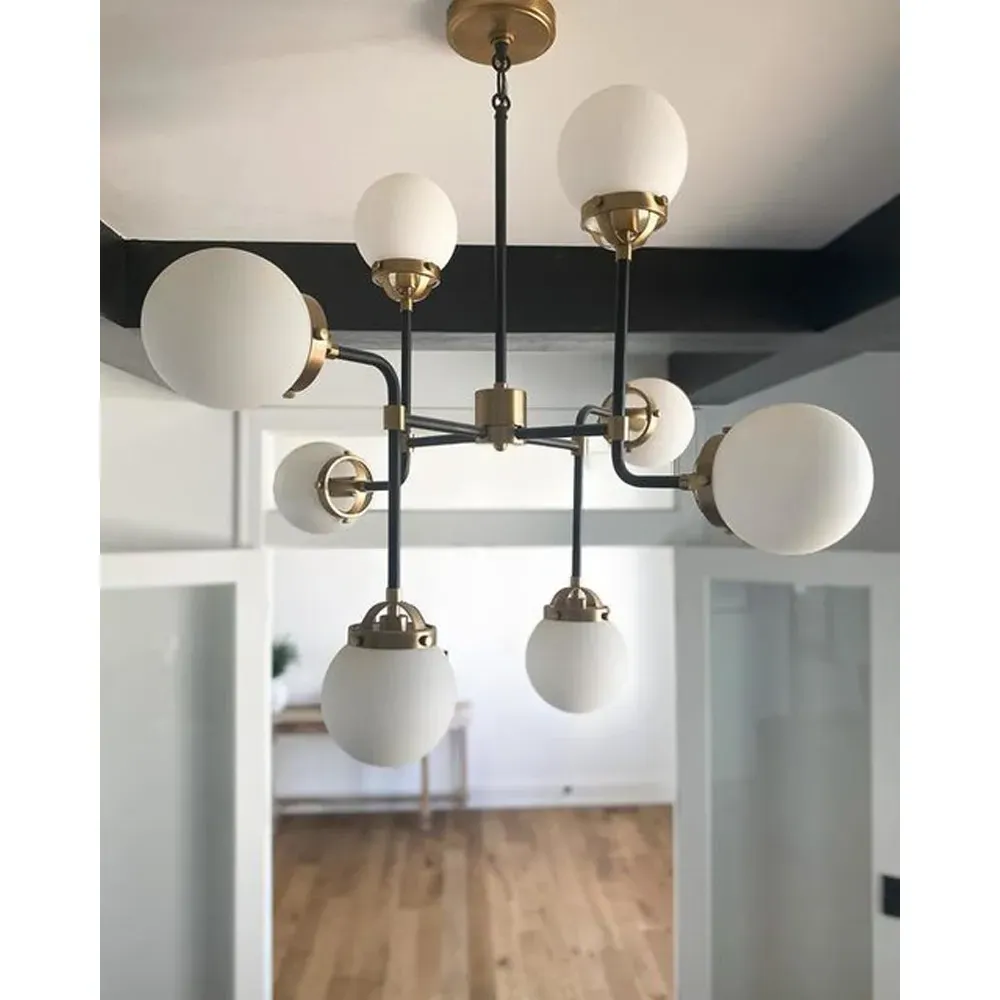 Cafe Small LED Chandelier - Black, Steel