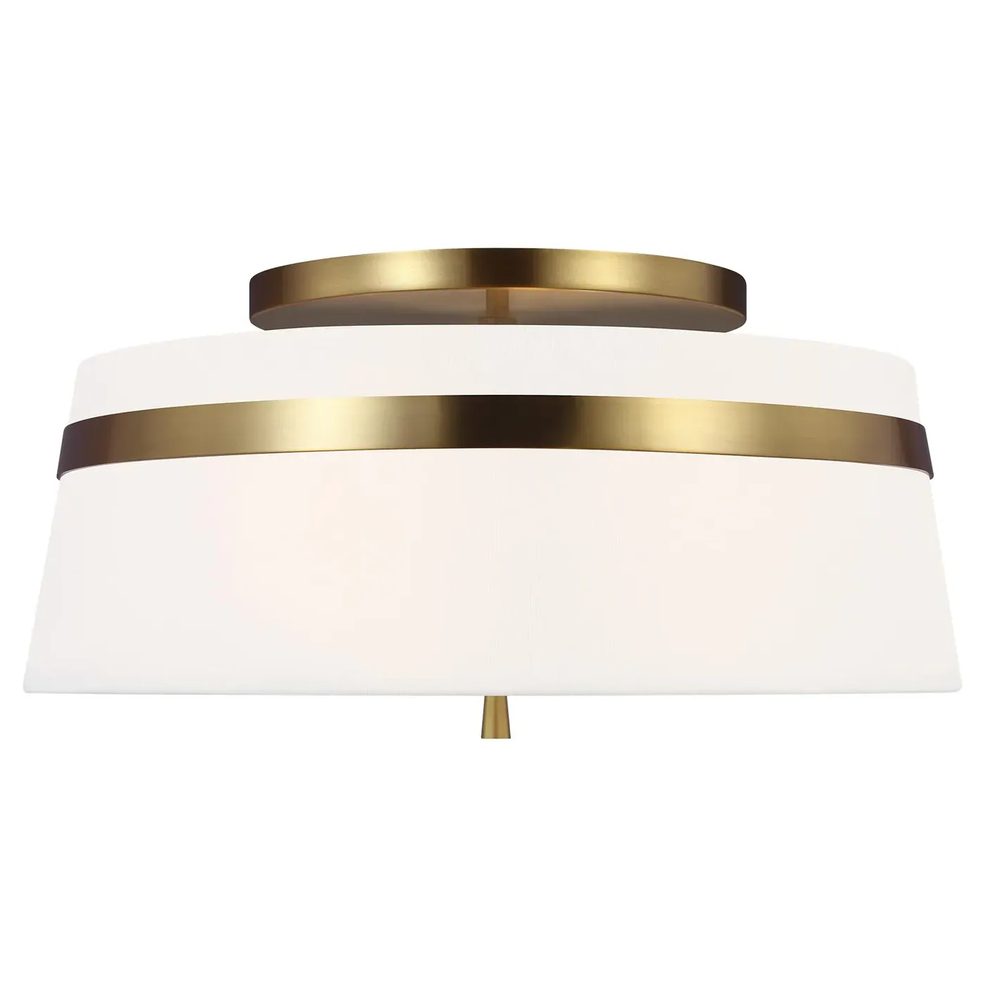 Cordtlandt Large Semi Flush Mount - Burnished Brass, Steel