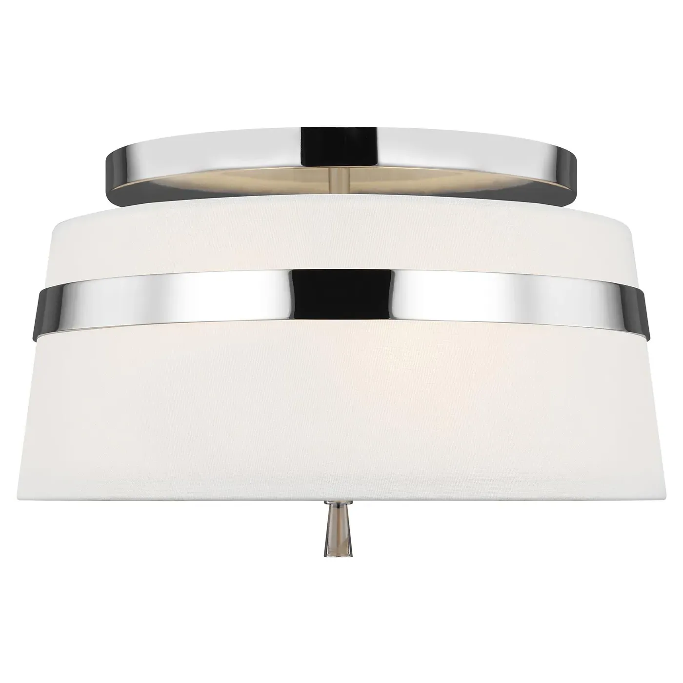 Cordtlandt Small Semi Flush Mount - Polished Nickel, Steel