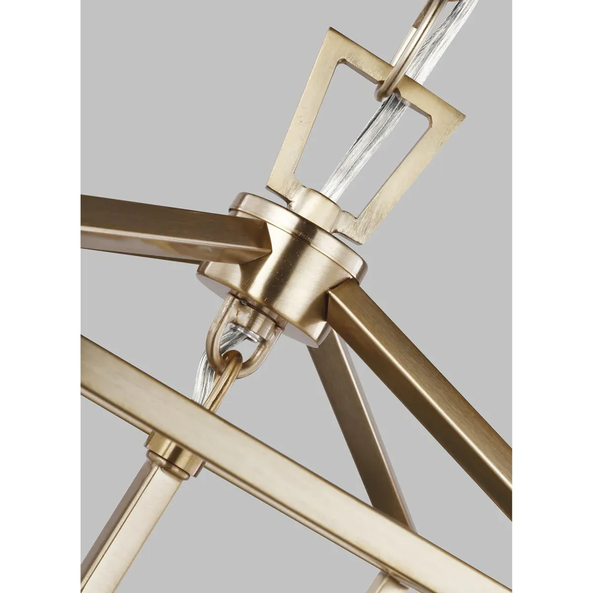 Dianna 3 Light Lantern Pendant - Satin Brass