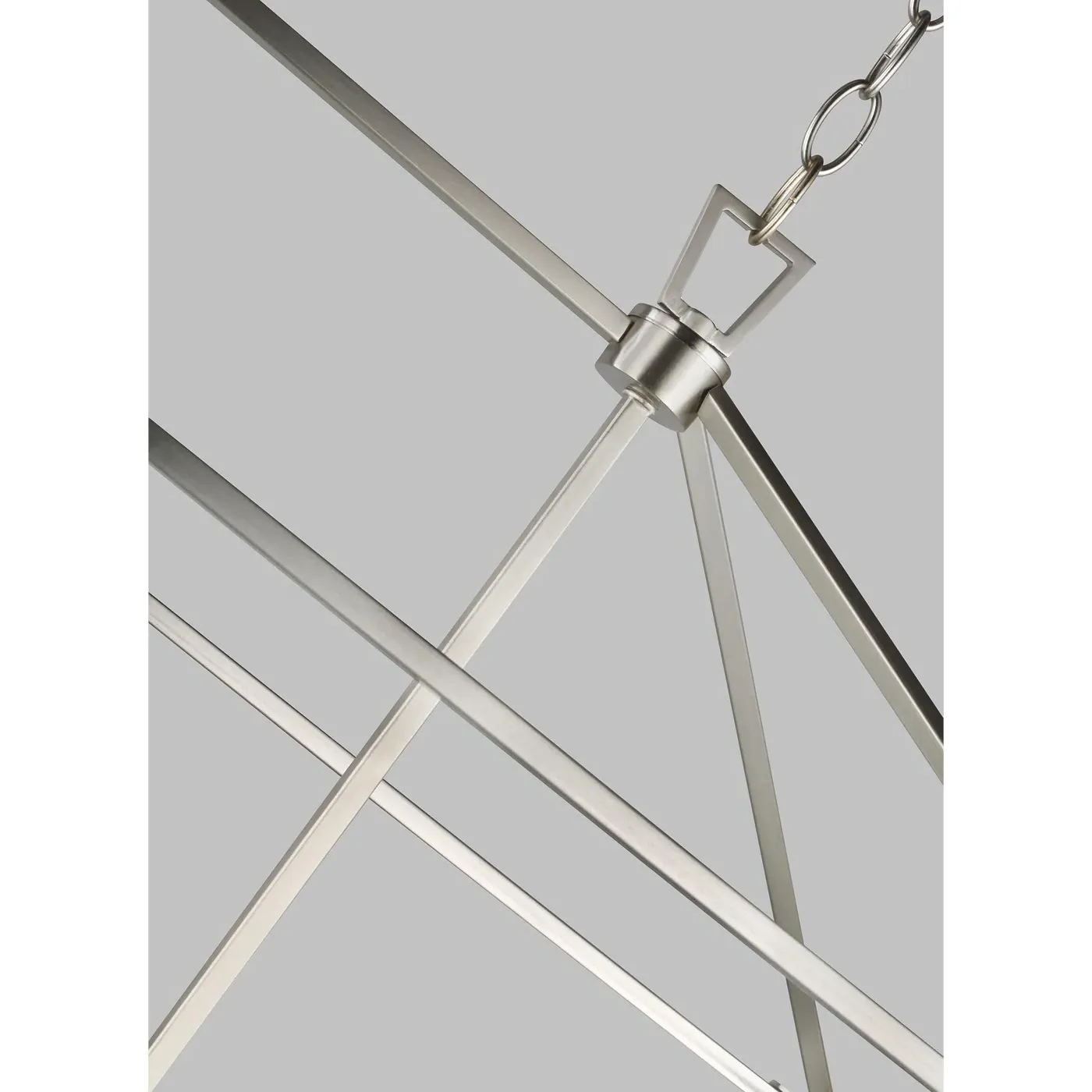 Dianna 5 Light Linear Chandelier - Brushed Nickel