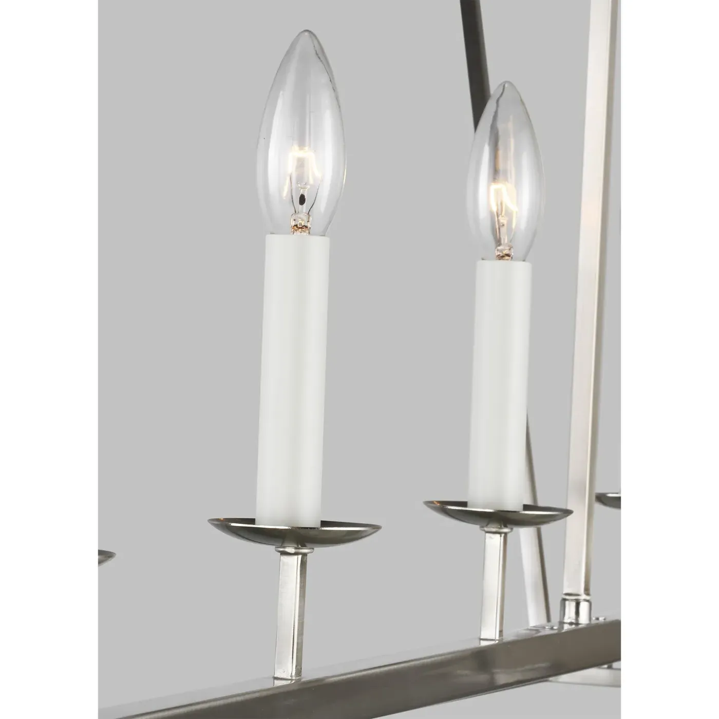 Dianna 5 Light Linear Chandelier - Brushed Nickel