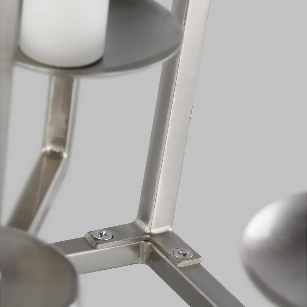 Dianna Medium 4 Light Lantern Pendant - Brushed Nickel