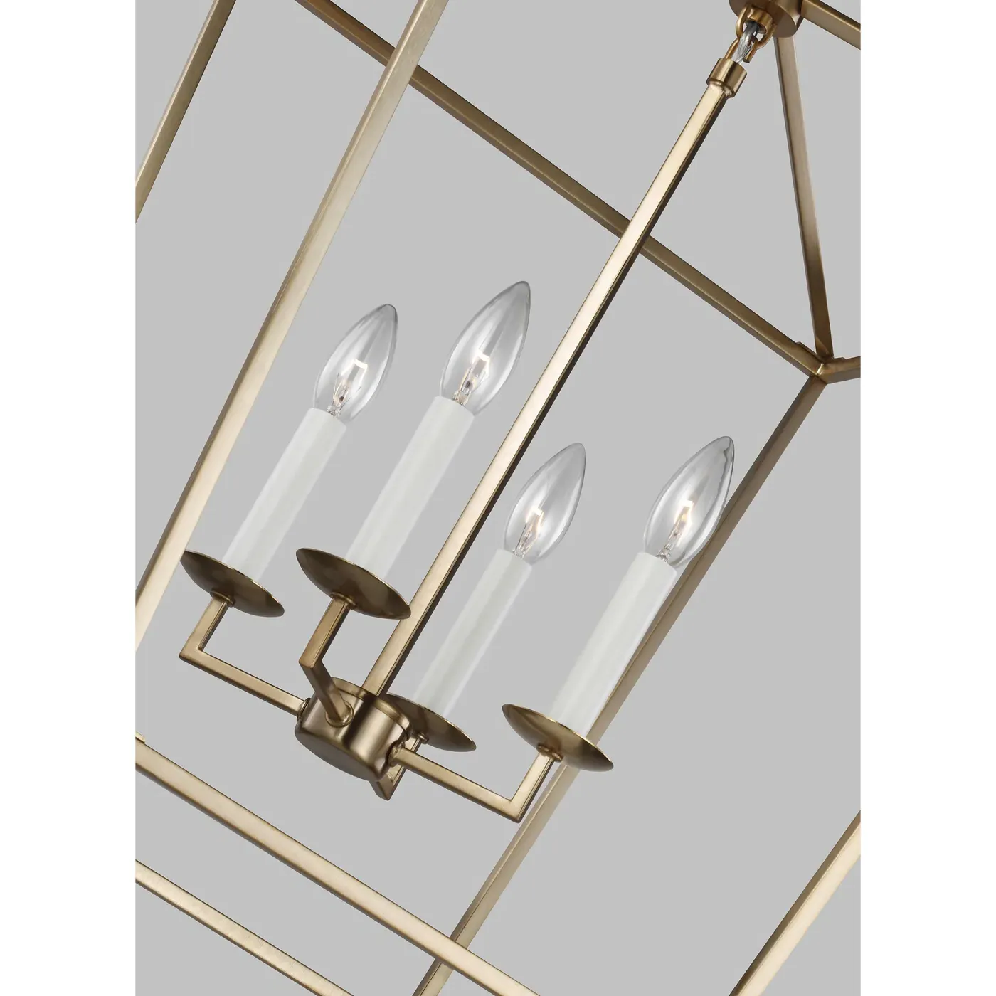 Dianna Medium 4 Light Lantern Pendant - Satin Brass