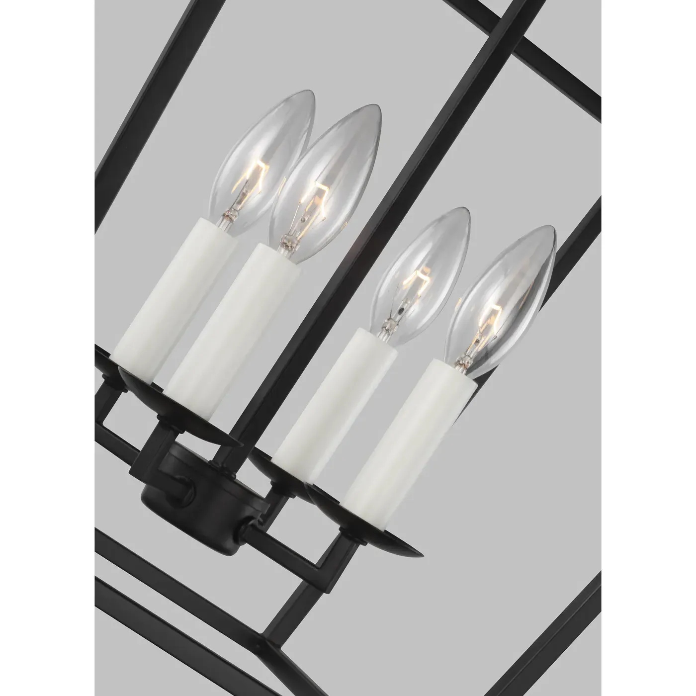 Dianna Small 4 Light Lantern Pendant - Midnight Black