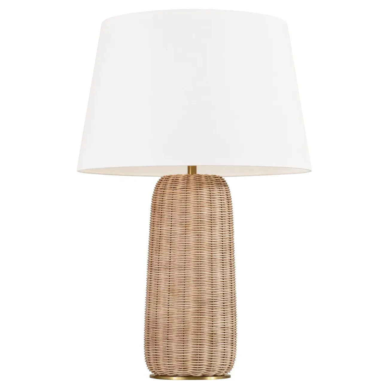 Dumar Tall Table Lamp - Brown, Rattan