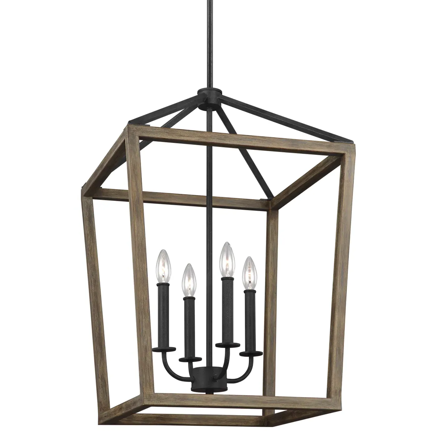 Gannet Medium Chandelier - Brown, Oak