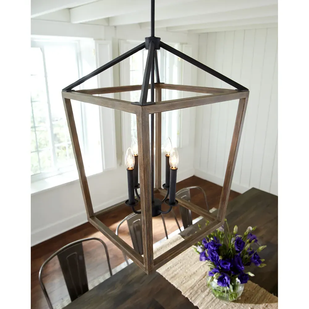 Gannet Medium Chandelier - Brown, Oak
