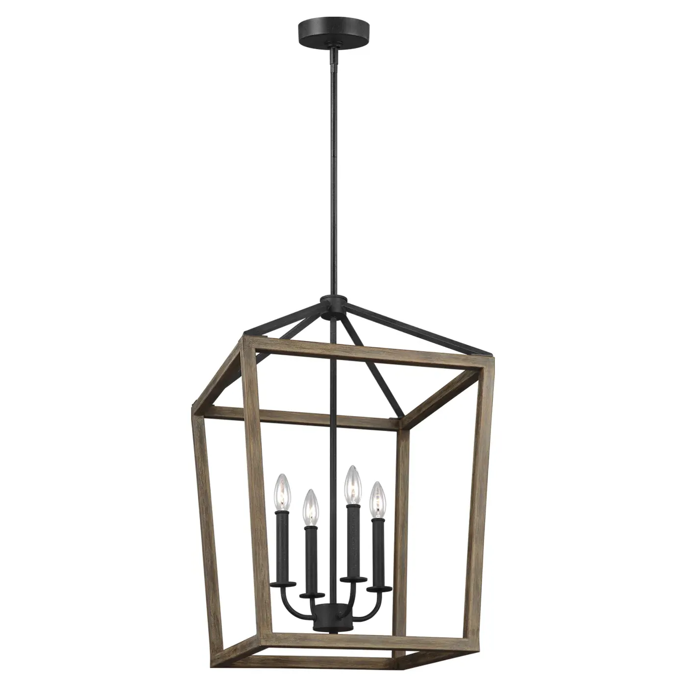 Gannet Medium Chandelier - Brown, Oak