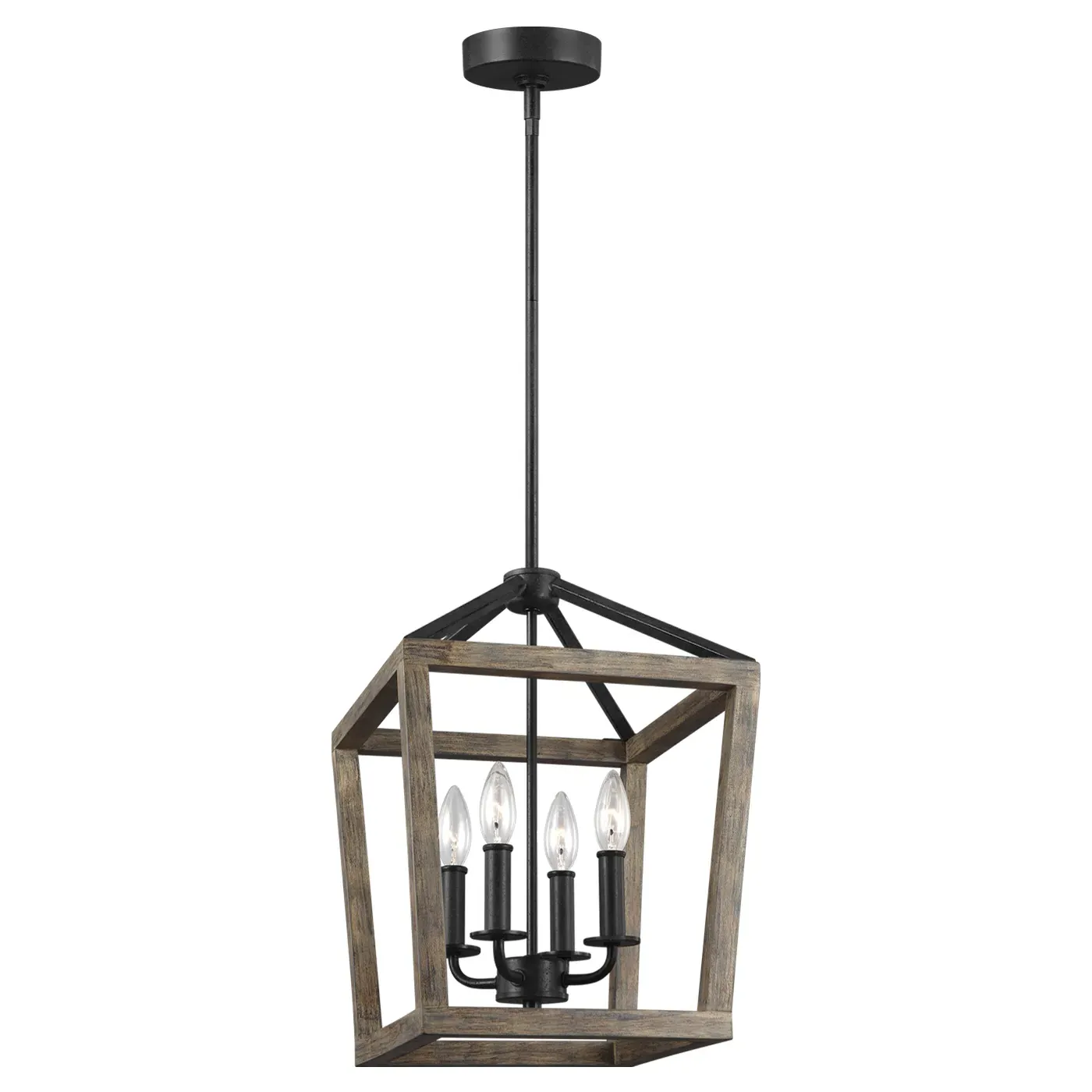 Gannet Small Chandelier - Brown, Oak image