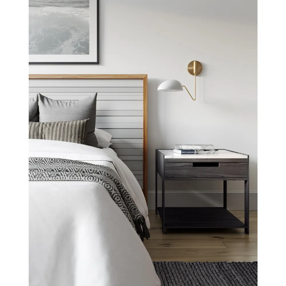 Jane Task Sconce - Matte White, Steel