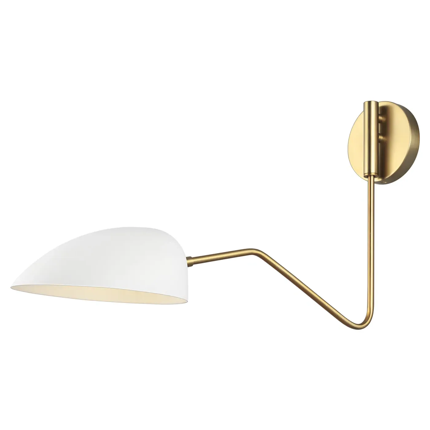 Jane Task Sconce - Matte White, Steel image