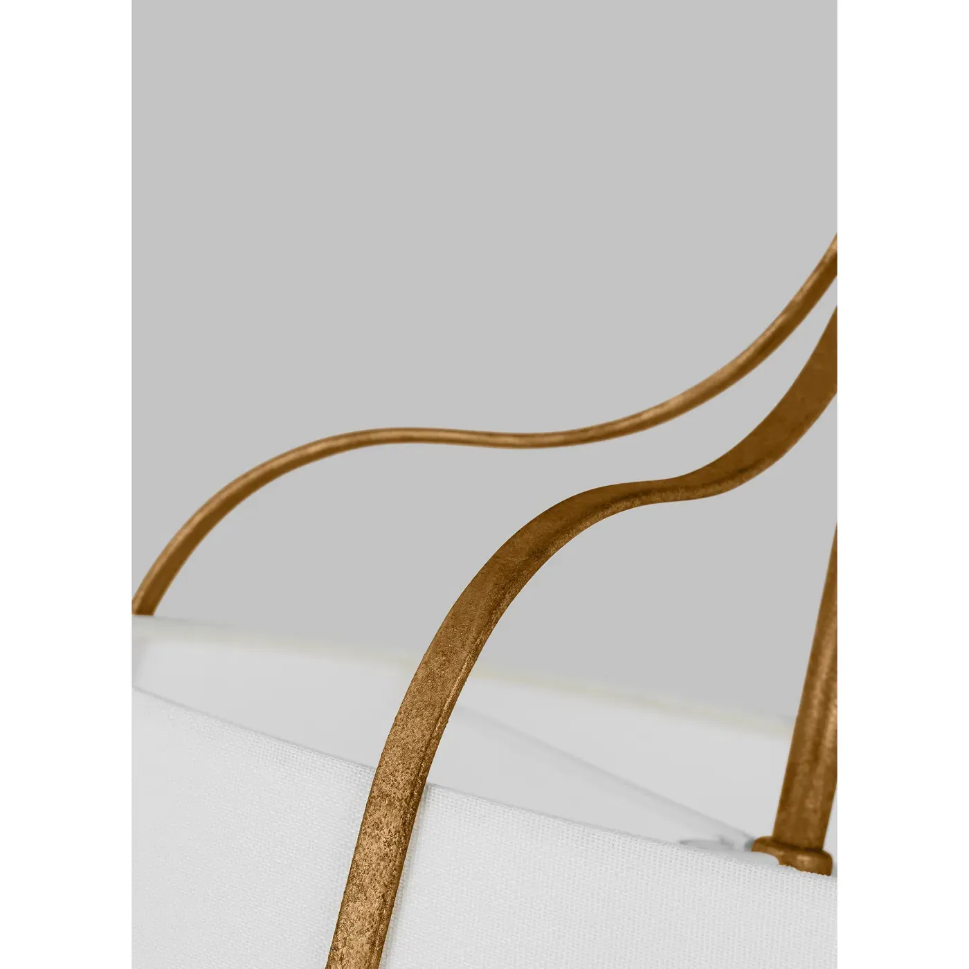 Leander Medium Hanging Shade Pendant - Antique Gild, Steel