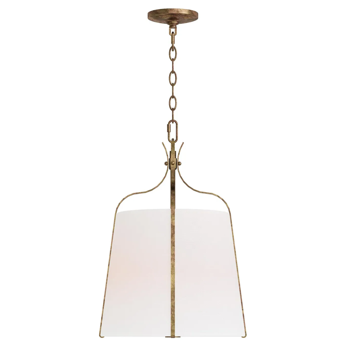 Leander Small Hanging Shade Pendant - Antique Gild, Steel image