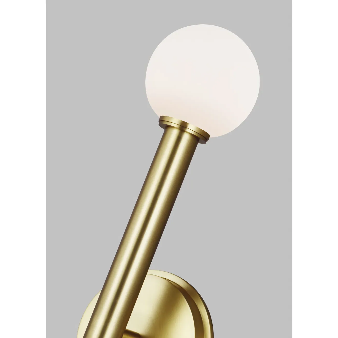 Nodes Double Sconce - Burnished Brass, Steel