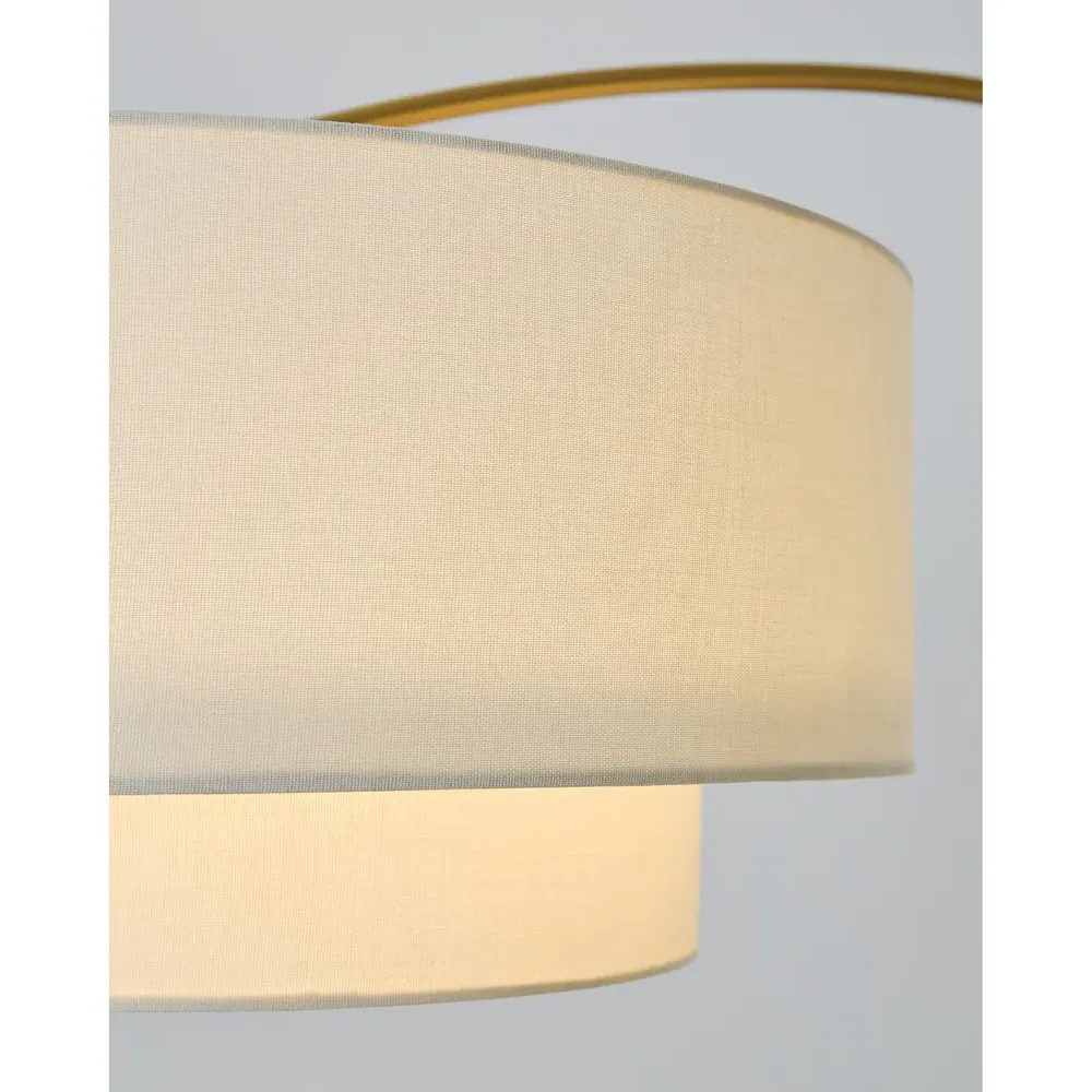 Sawyer Adjustable Floor Lamp - Burnished Brass