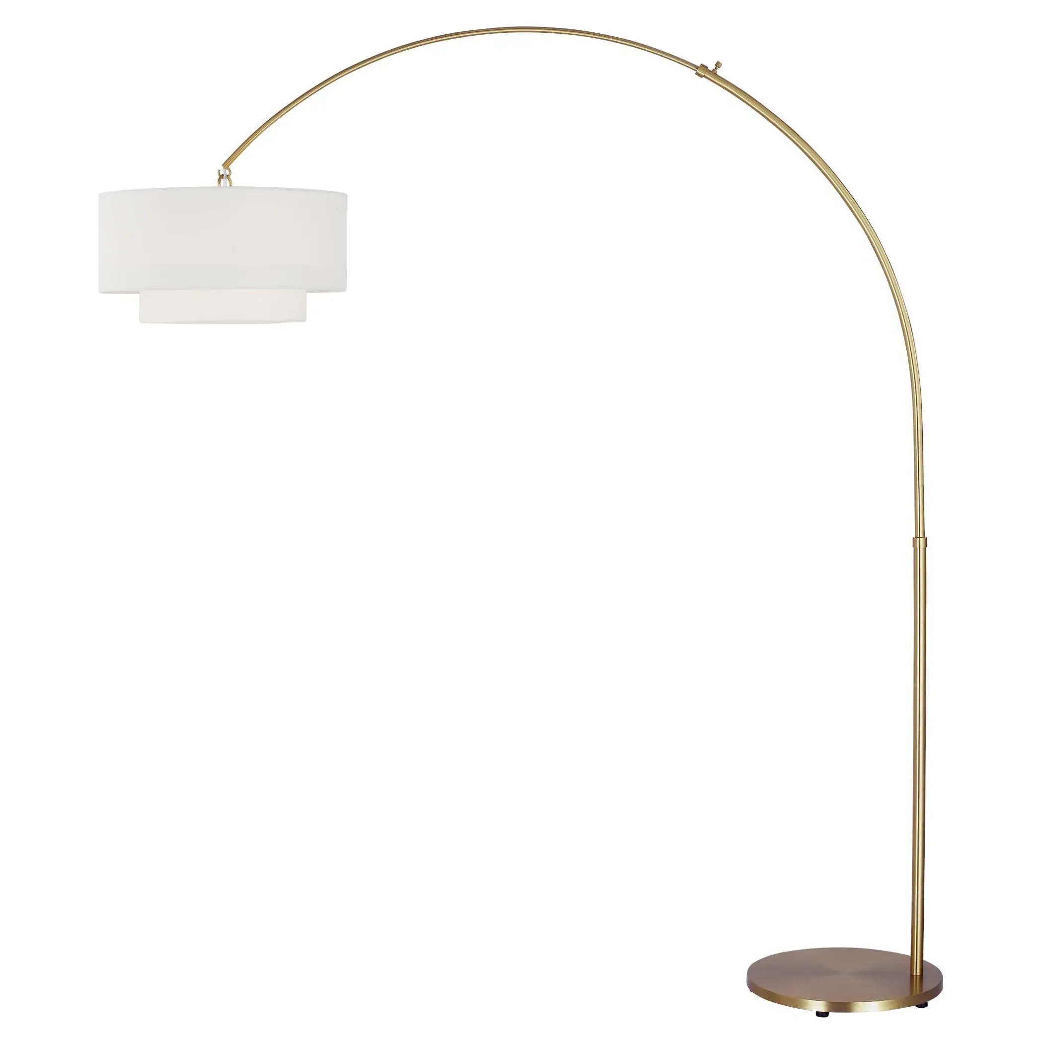 Sawyer Adjustable Floor Lamp - Burnished Brass image